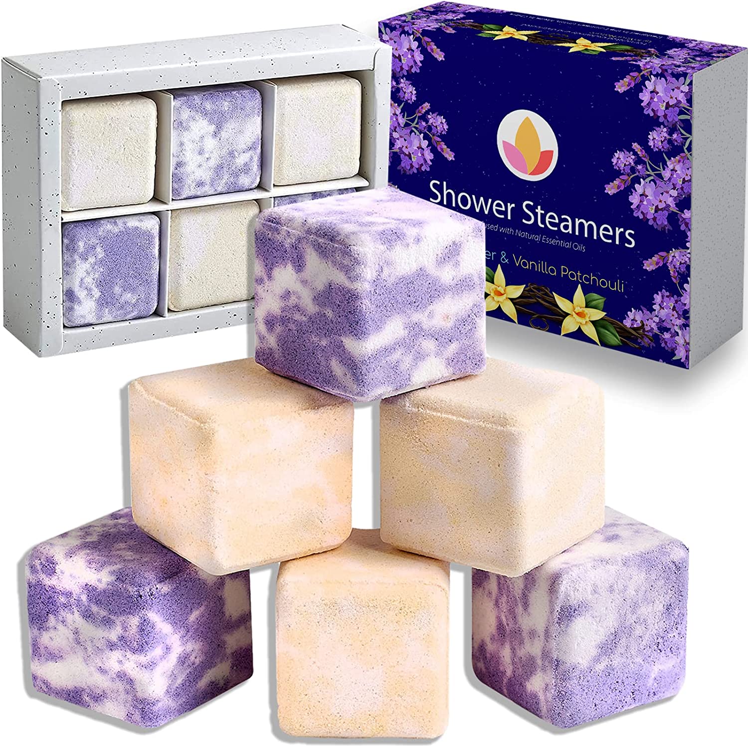 Lavender Shower Steamers Aromaterapia Relaxante Spa Presentes